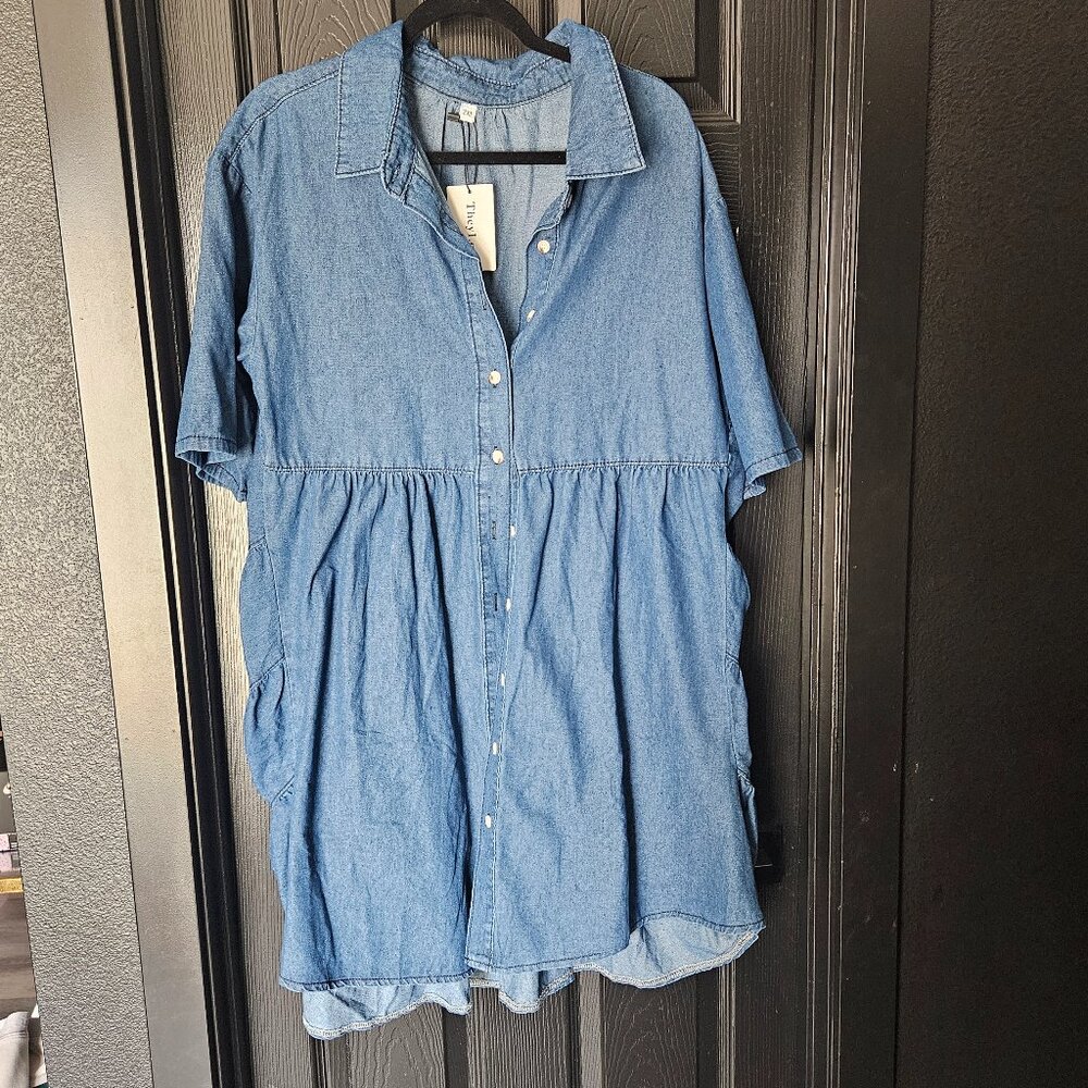 Denim dress
